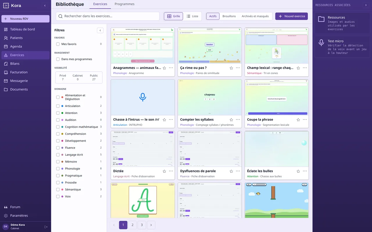 36 formats d'exercices interactifs (Clair)